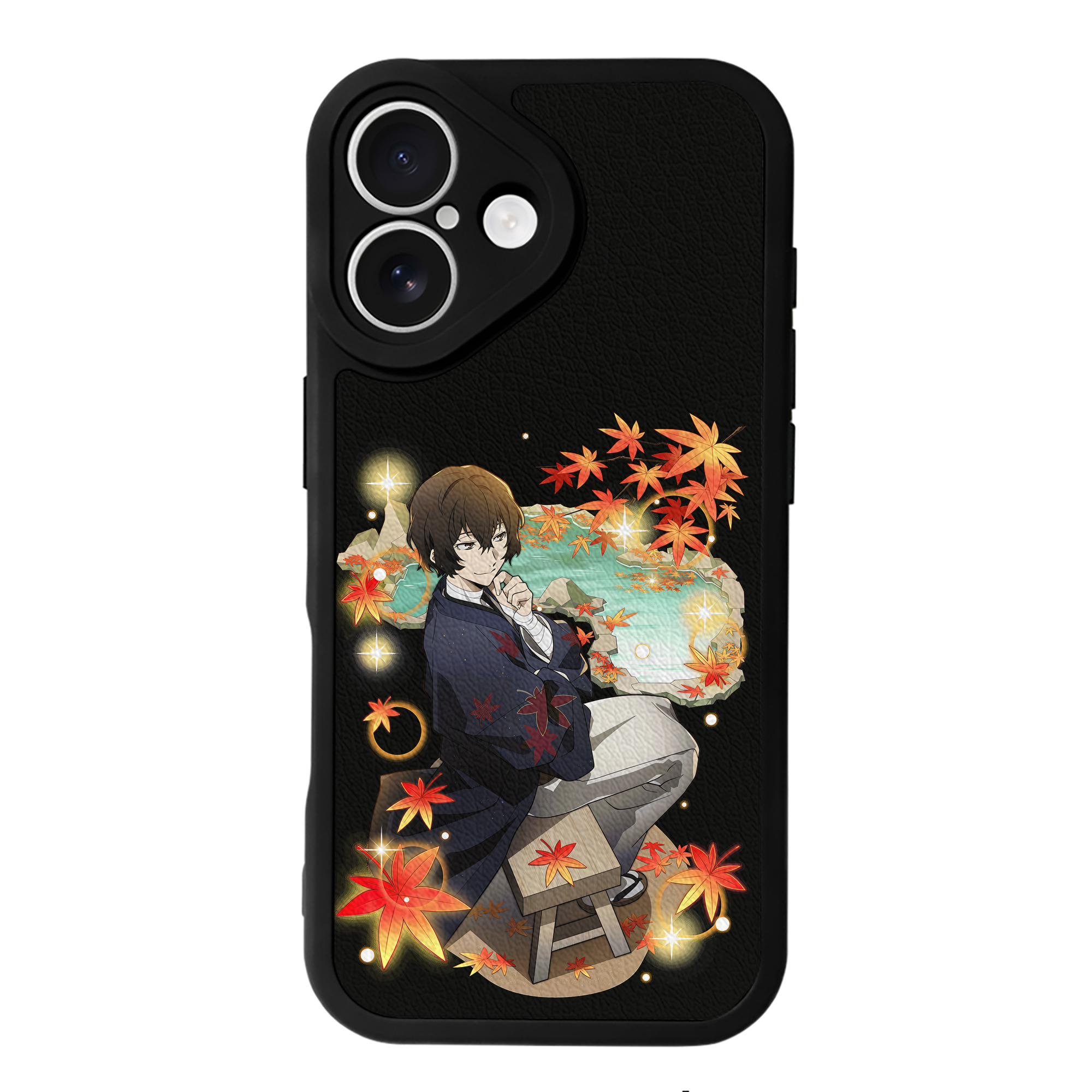 （画像用） 文豪ストレイドッグス Bungo Stray Dogs 【iPhone 16シリーズ対応】シリコンスマホケース（レザー調） 材質：シリコン